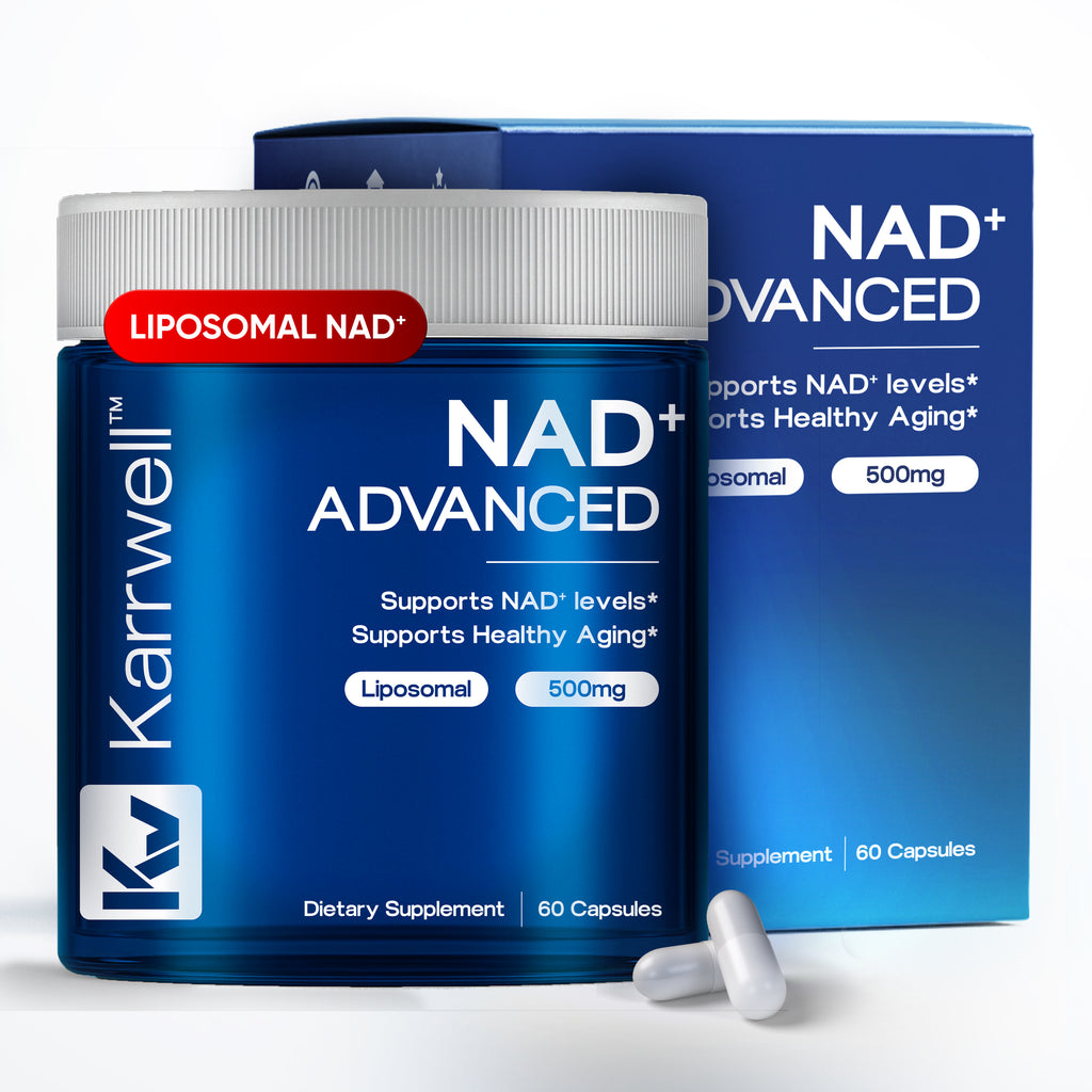 Karrwell NAD+ Advanced 500MG Liposomal NAD+ with Resveratrol